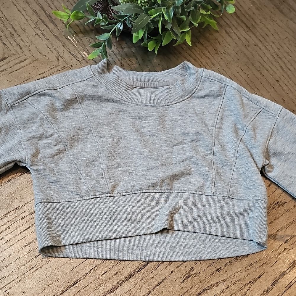 Xersion Heather Gray Knit Top